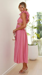 Emely - Elegant Dress With Deep V-Neck