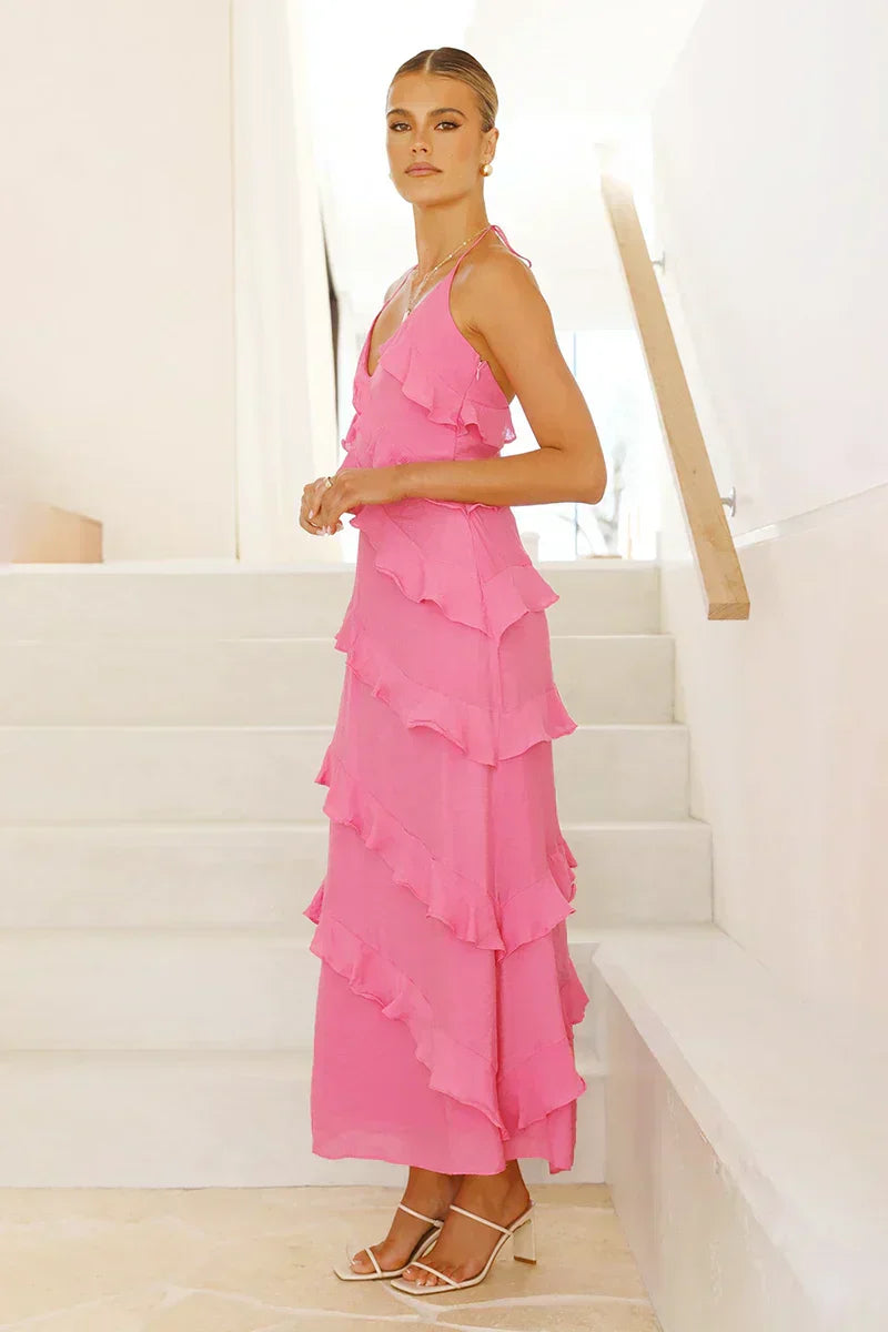 Bárbara Aesthetic Maxi Dress Pink Boutique Collection