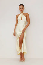 Ludmila Timeless Maxi Dress Yellow Elevated Occasion Wear
