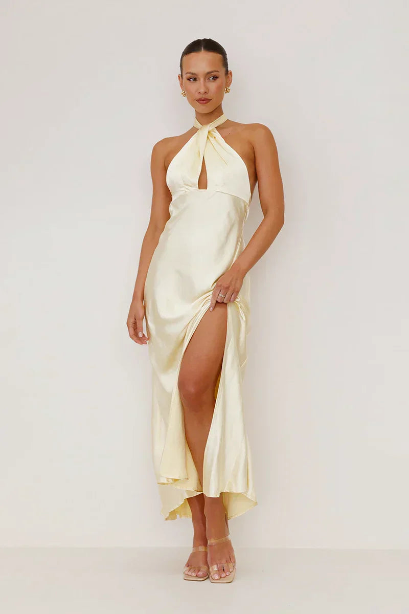Elsa Exclusive Maxi Dress Yellow Designer Edit