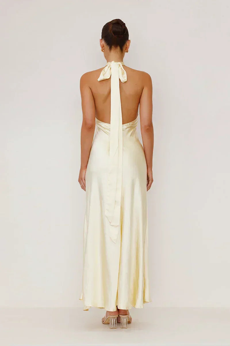 Ofelia Exclusive Maxi Dress Yellow Chic Silhouette Collection