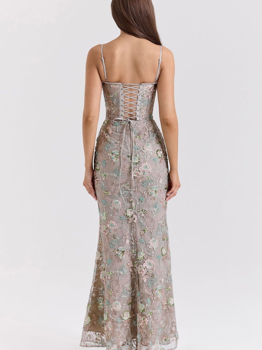 Low-cut Sleeveless Sexy Backless Tie-up Long Dress