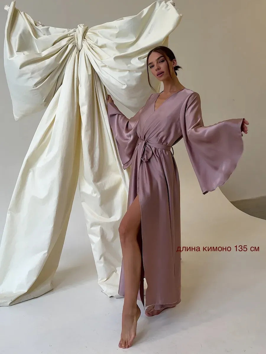V-neck Thin Strap Nightgown Lazy Style Parties Maxi Dresses