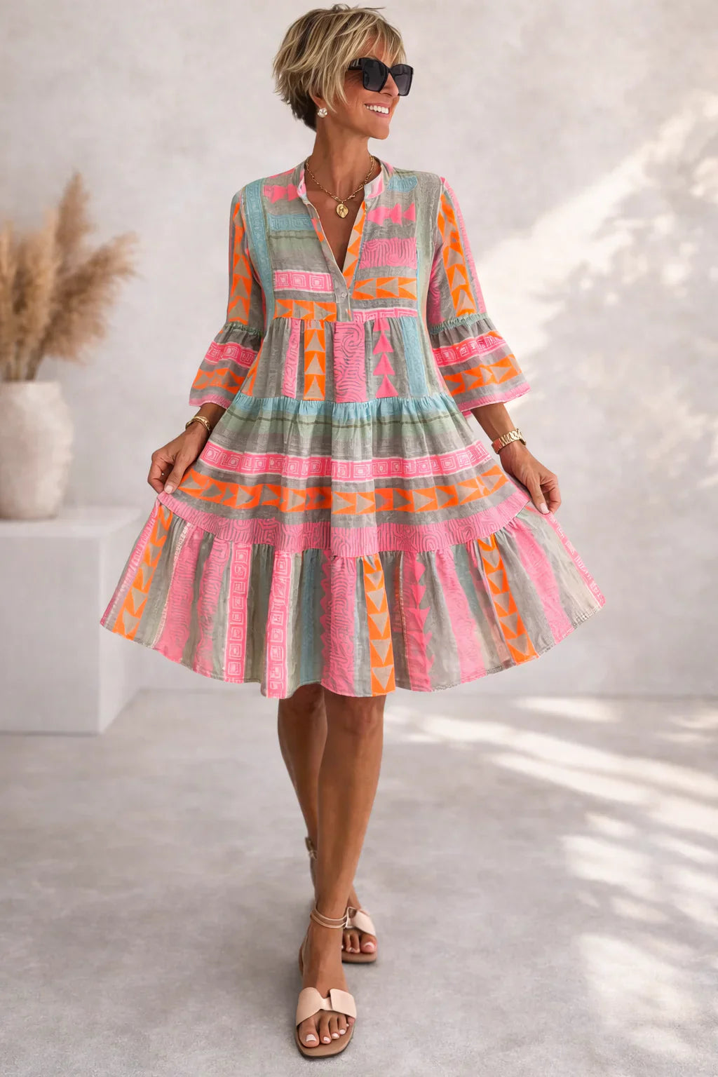 Dahlia | Patchwork Dress