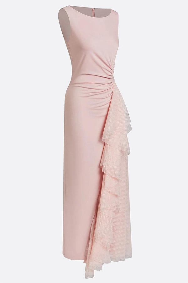 Aurelia Elegant Asymmetric Pleated Dress