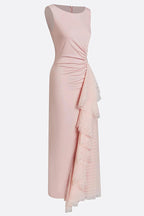 Aurelia Elegant Asymmetric Pleated Dress