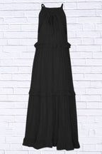 Ruffled Sleeveless Maxi Dress | Flowy & Feminine