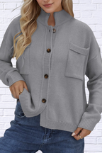 Button Up Long Sleeve Cardigan