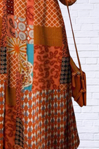 Printed Button Up Long Sleeve Top