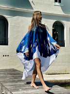 Printed Beach Vacation Style Off-shoulder Maxi Dress