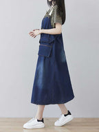 Feel Free Overall Midi Dress