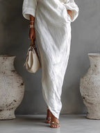 Asymmetrical Off-shoulder Long Dress