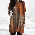 | Orange sweater with mandala print