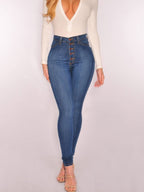 Stretch High-waisted And Slimming Pencil Pants Jeans