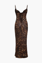 Delia Statement Leopard Print Maxi Dress Elevated Occasion Wear