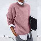| Women's Soft Round Neck Pullover Sweater