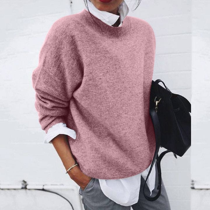 | Women's Soft Round Neck Pullover Sweater