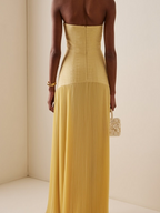Susan Sunshine Yellow Maxi Dress