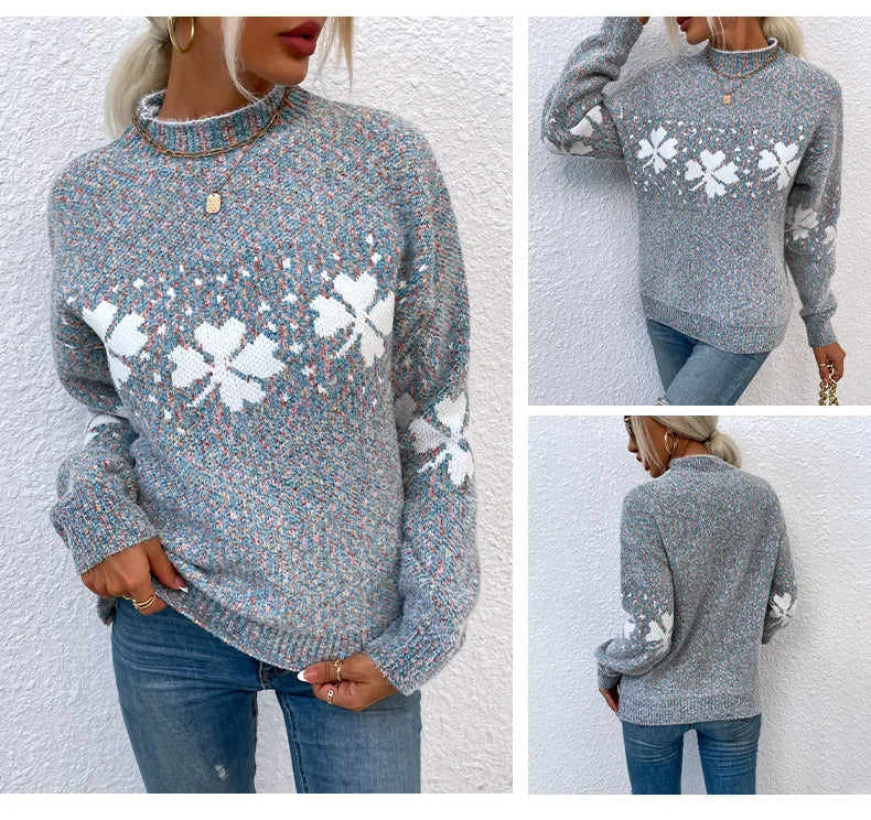 | Modern women's turtleneck sweater