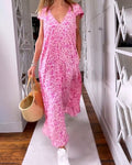 | V-Neck Maxi Dress