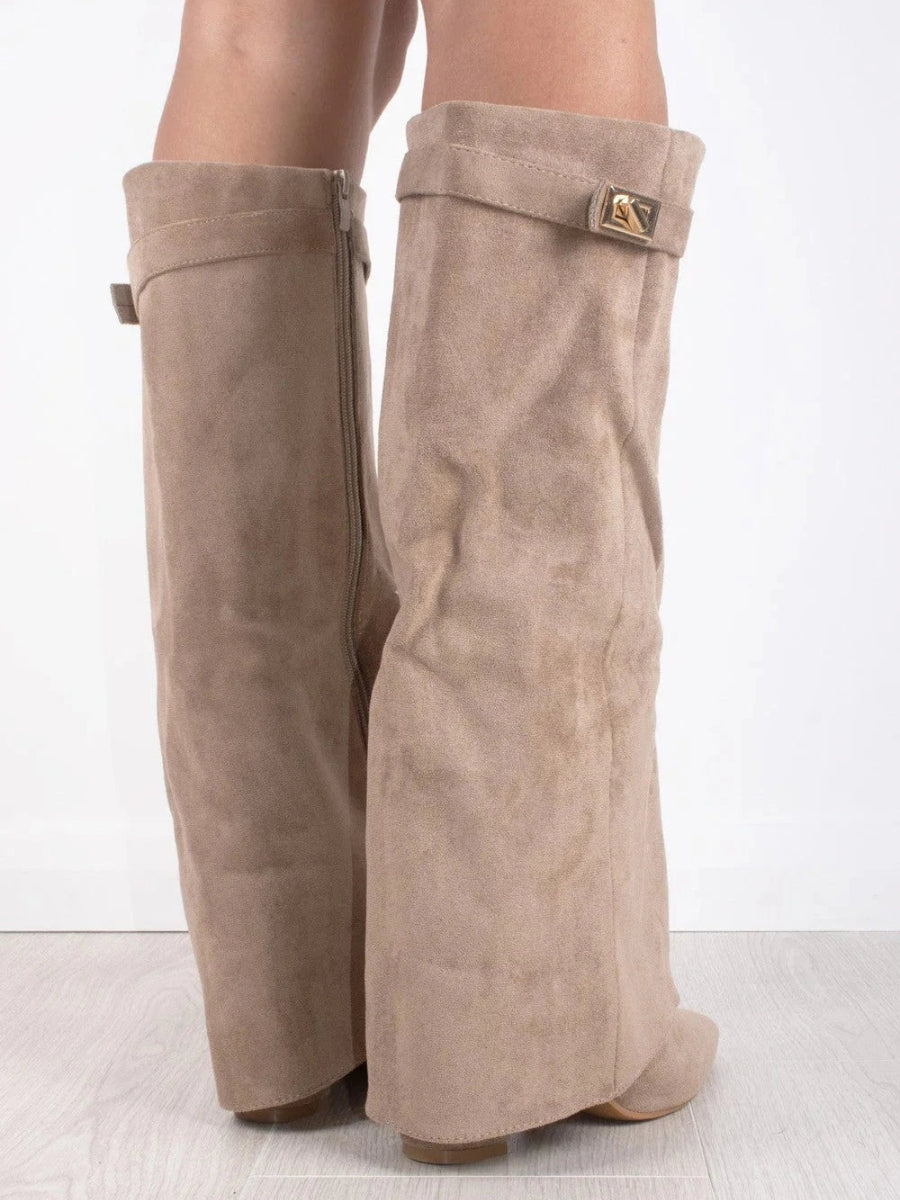 The Emily — Thigh-High Boots with Buckle Detail