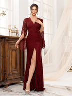 Sexy Slim-fit Fishtail Banquet Slit Evening Dress Maxi Dresses