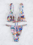 Printed Lace Bikini
