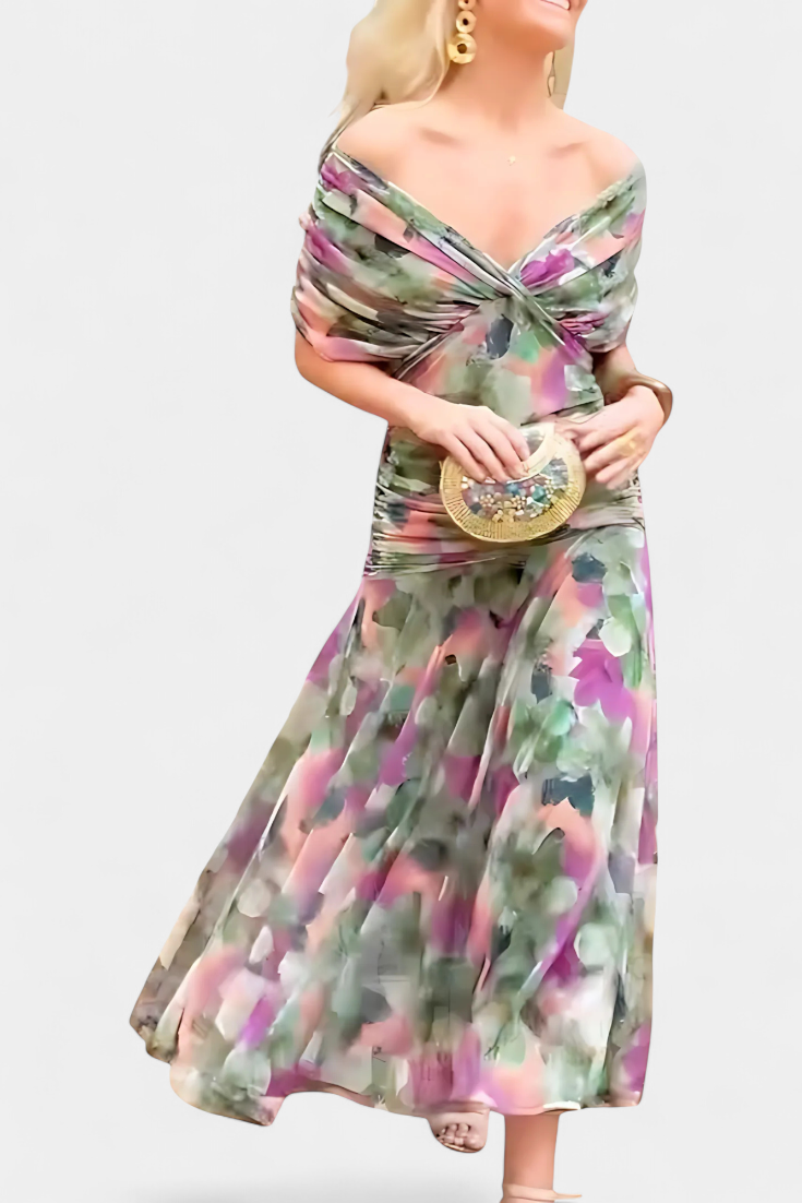 Elowen | Floral V-Neck Dress
