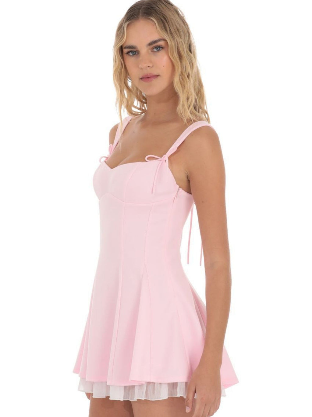 Splicing Straps And Suspenders Waist Shaping Mini&Short Dresses