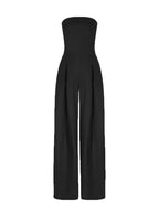 Sexy Slim-fitting Wrap-style Long Jumpsuit