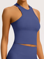 Seamless Tights T-back Fitness Exercise Yoga Tank Tops
