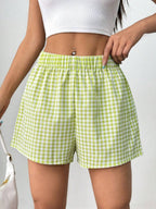 Plaid Stripes Shorts