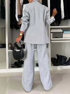 Lapel Blazer Two Sets