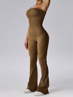 Seamless Strapless Fitness Exercise Bodysuits