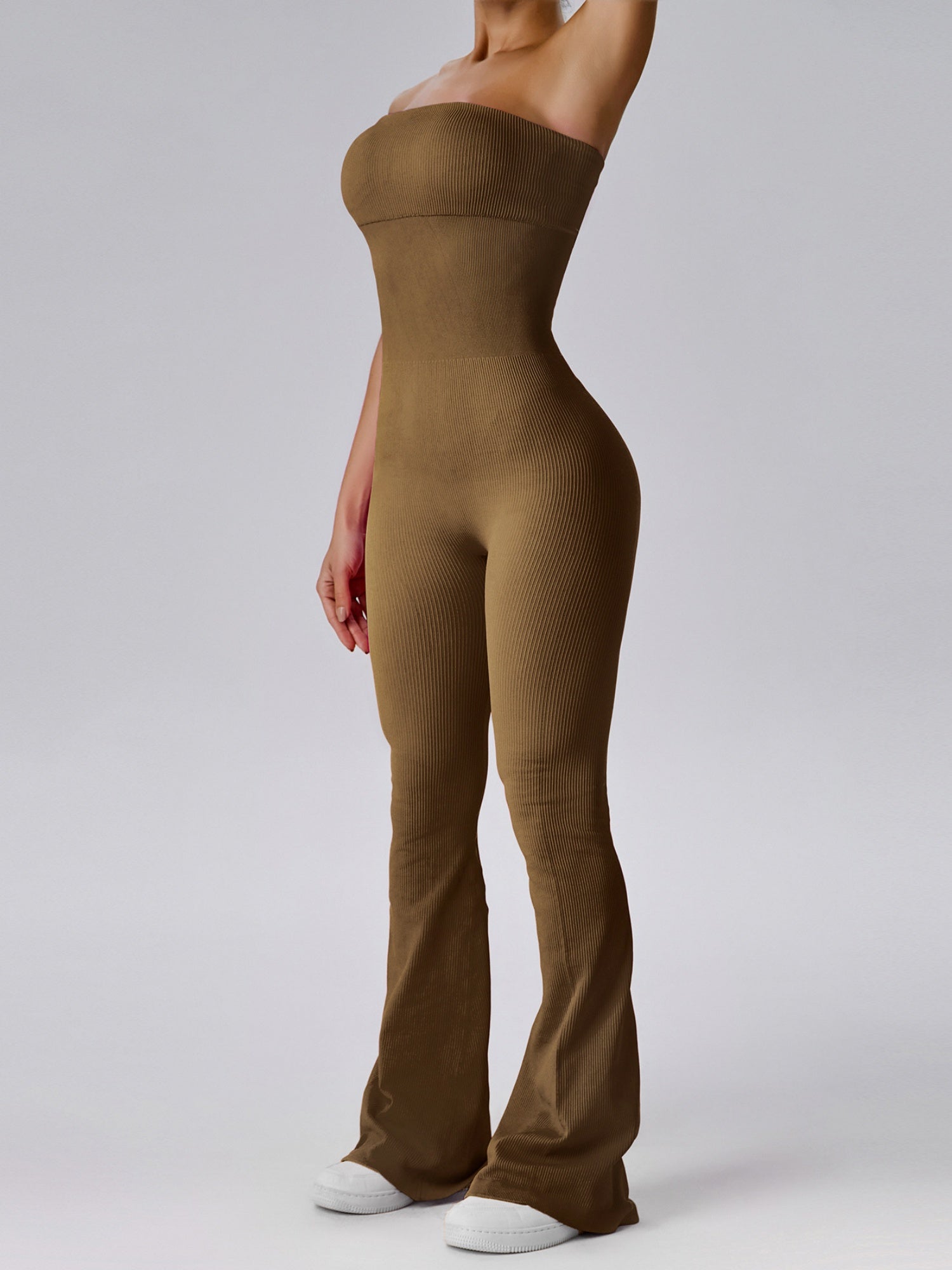 Seamless Strapless Fitness Exercise Bodysuits