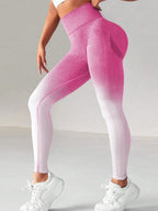Seamless Gradient Quick-drying Buttock Shaping Sports Yoga Pants