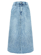 Denim Pocket High-waisted Skirts