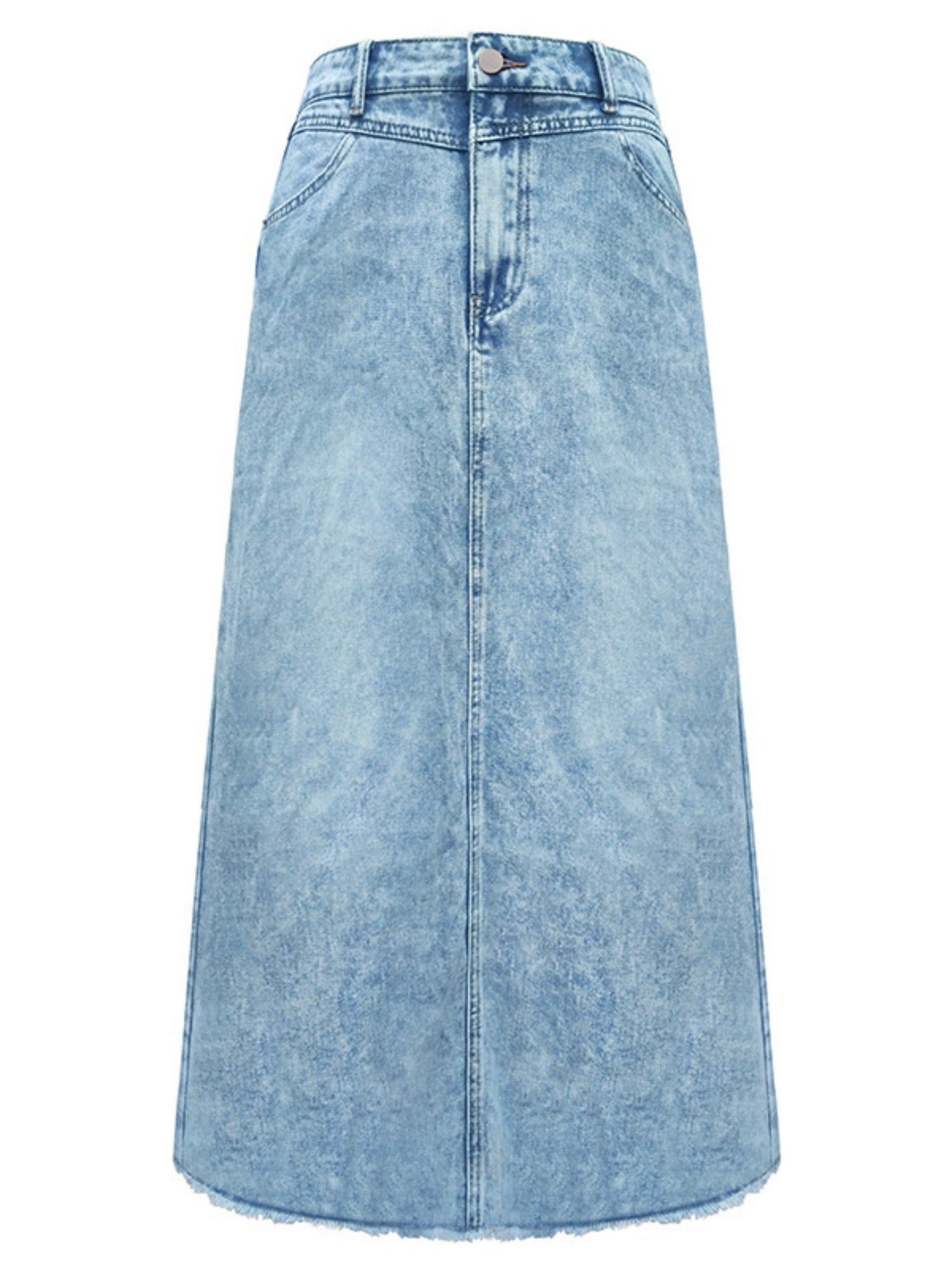 Denim Pocket High-waisted Skirts