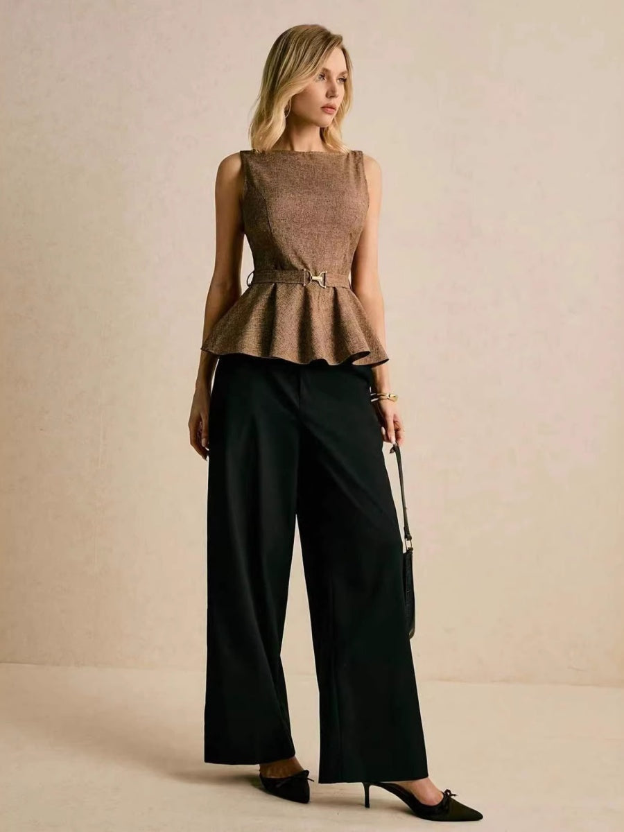 Commuting Grace Jacket Hem Sleeveless Tank Tops