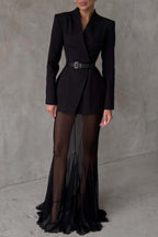 Enora Barrel Design Jacket & Skirt Set