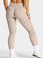 Leopard Print Seamless Abdomen Tight Yoga Fitness Pants
