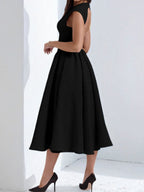 Sexy Big Backless Big A Pendulum Temperament Maxi Dresses