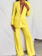 Rosalía Chic Blazer and Trousers Set for Women's Business Dress Elevated Occasion Wear