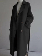 Mid-length Woolen Cloth Double-breasted Woolen Cloth Coats