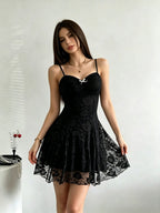 Lace Camisoles Waist Sweet Midi Dresses