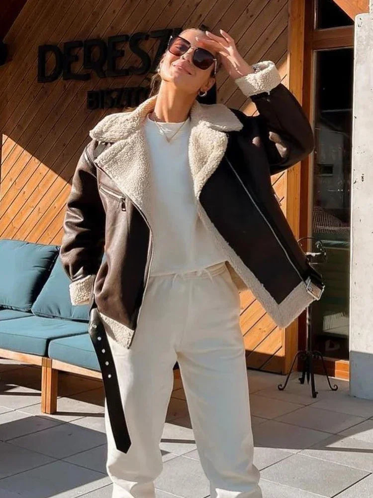 | Winter coat: long sleeve women's jacket