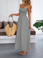 Strapless Waist Corset Maxi Dresses