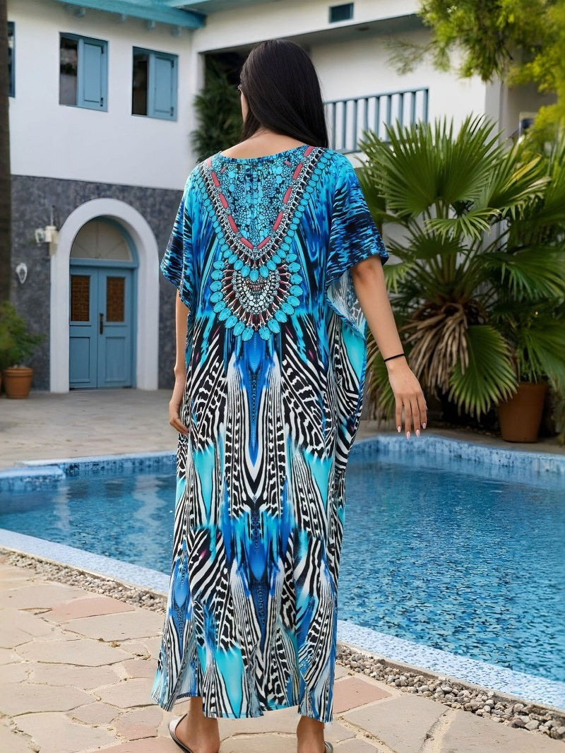 Resort-style Printed Loose Beachwear