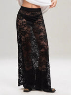 Lace High Waist Perspective Fashion Skirts