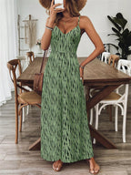 Retro Print Loose Jumpsuit